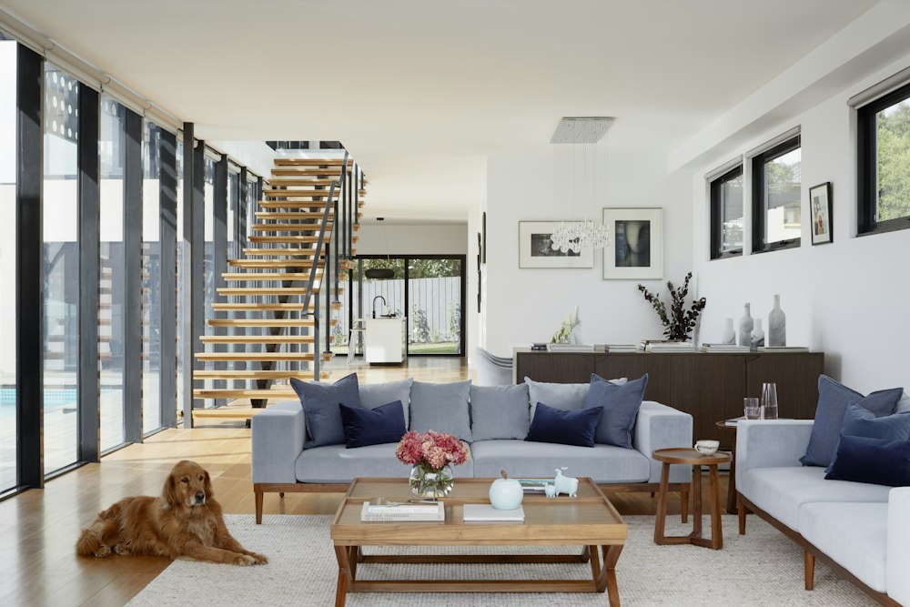 Finished home interior with clean trim and doorway details